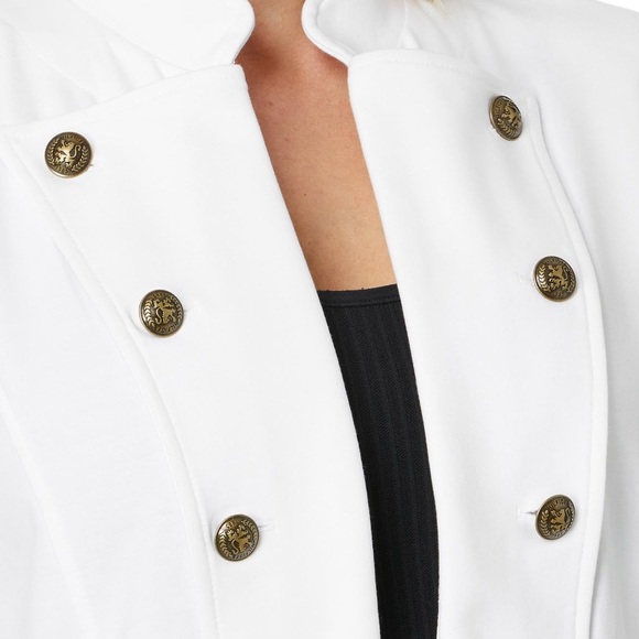 Tommy Hilfiger NWT Solid Band White Jacket - Picture 2 of 5